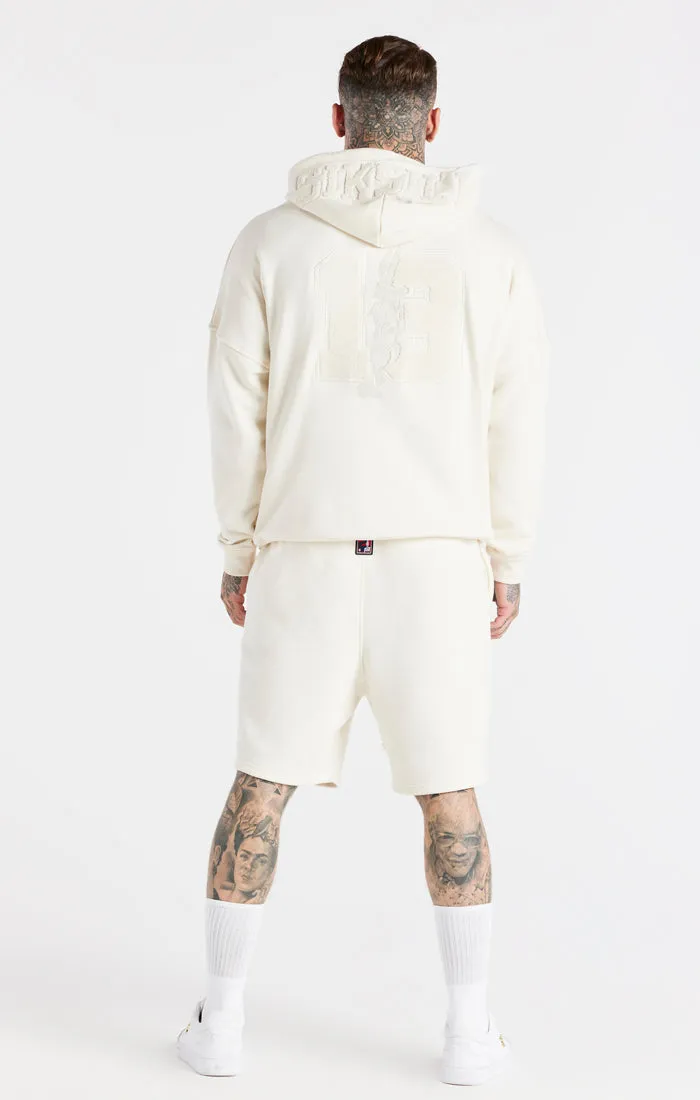 Ecru Space Jam x SikSilk Towelling Logo Hoodie sold by Siksilk product image thumbnail 5