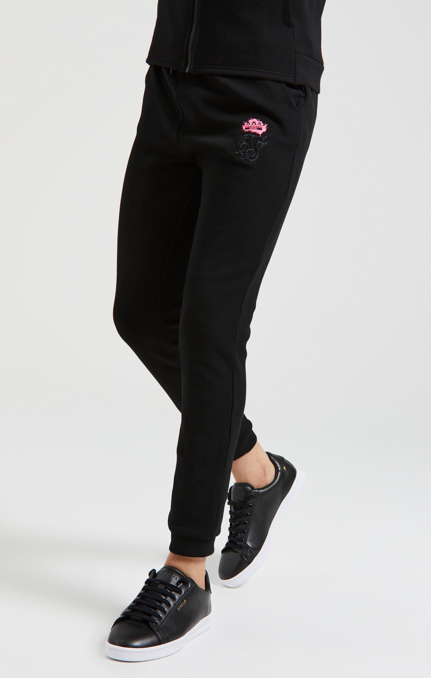 Boys Messi x SikSilk Black Cuffed Pant sold by Siksilk