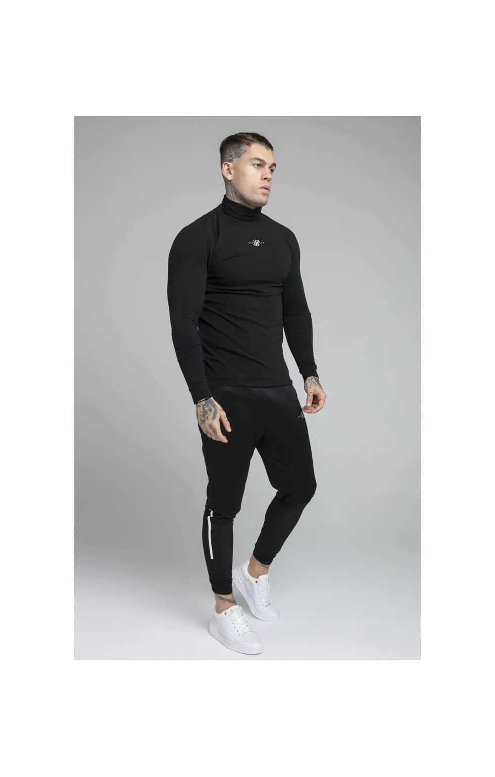 SikSilk Tranquil Turtle Neck Tee - Black sold by Siksilk product image thumbnail 4