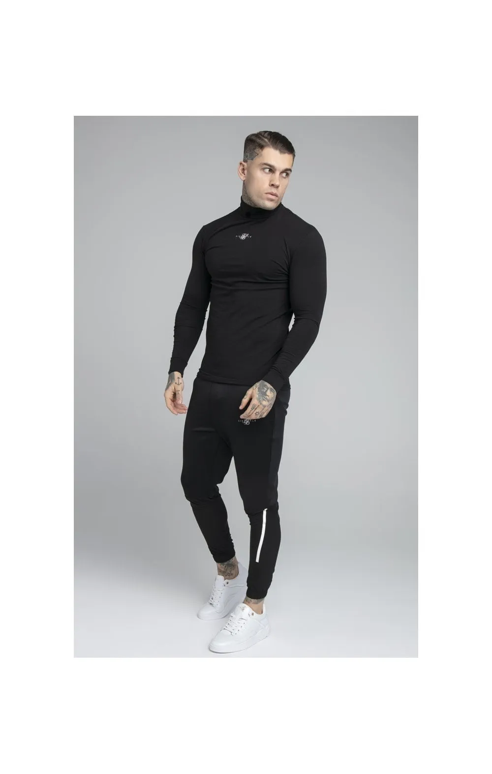 SikSilk Tranquil Turtle Neck Tee - Black sold by Siksilk product image thumbnail 5