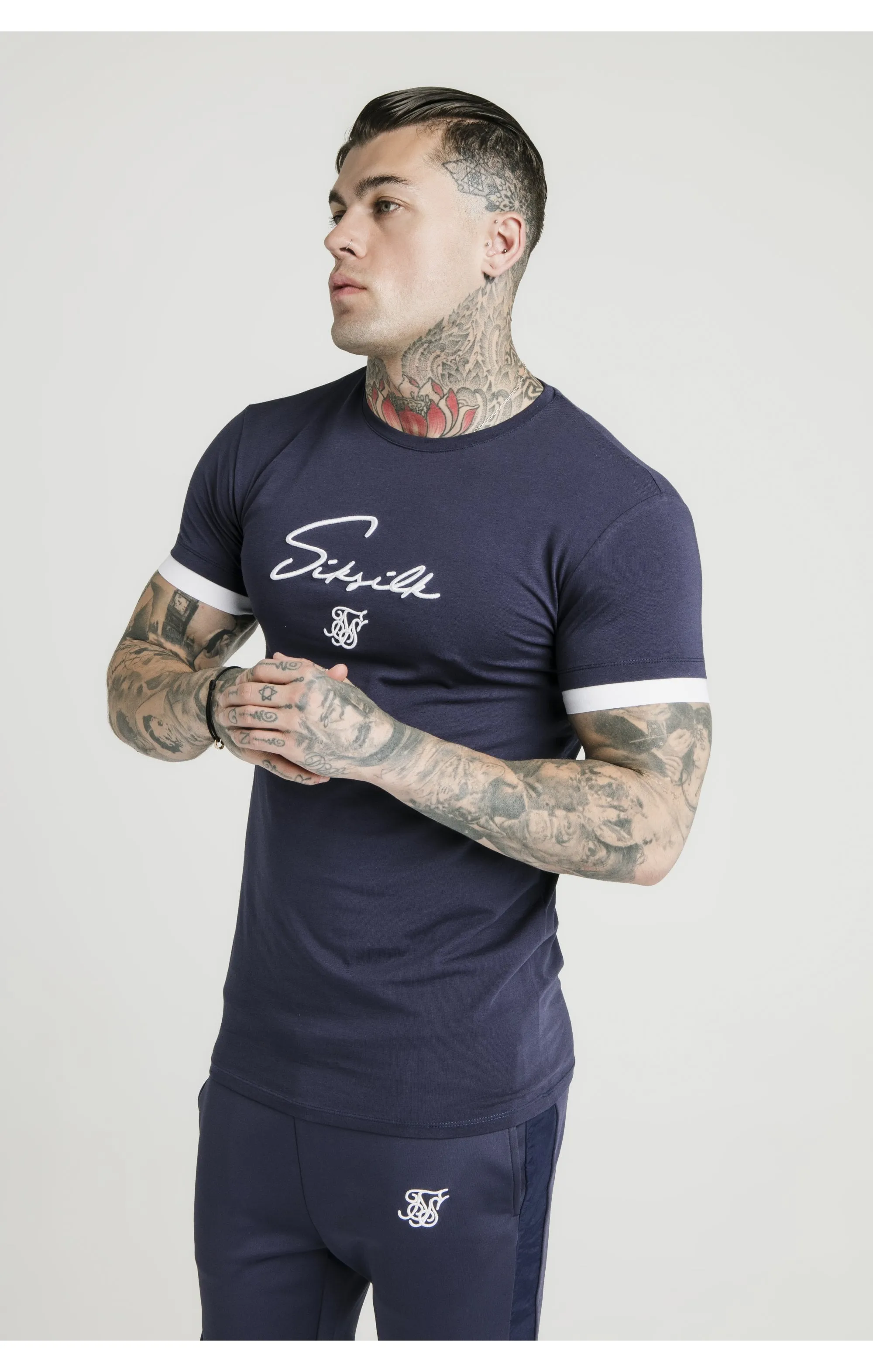 SikSilk Tech Tee - Navy sold by Siksilk