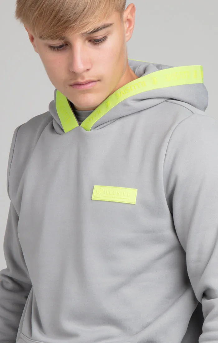 Boys Illusive Grey Taped Overhead Hoodie sold by Siksilk product image thumbnail 4