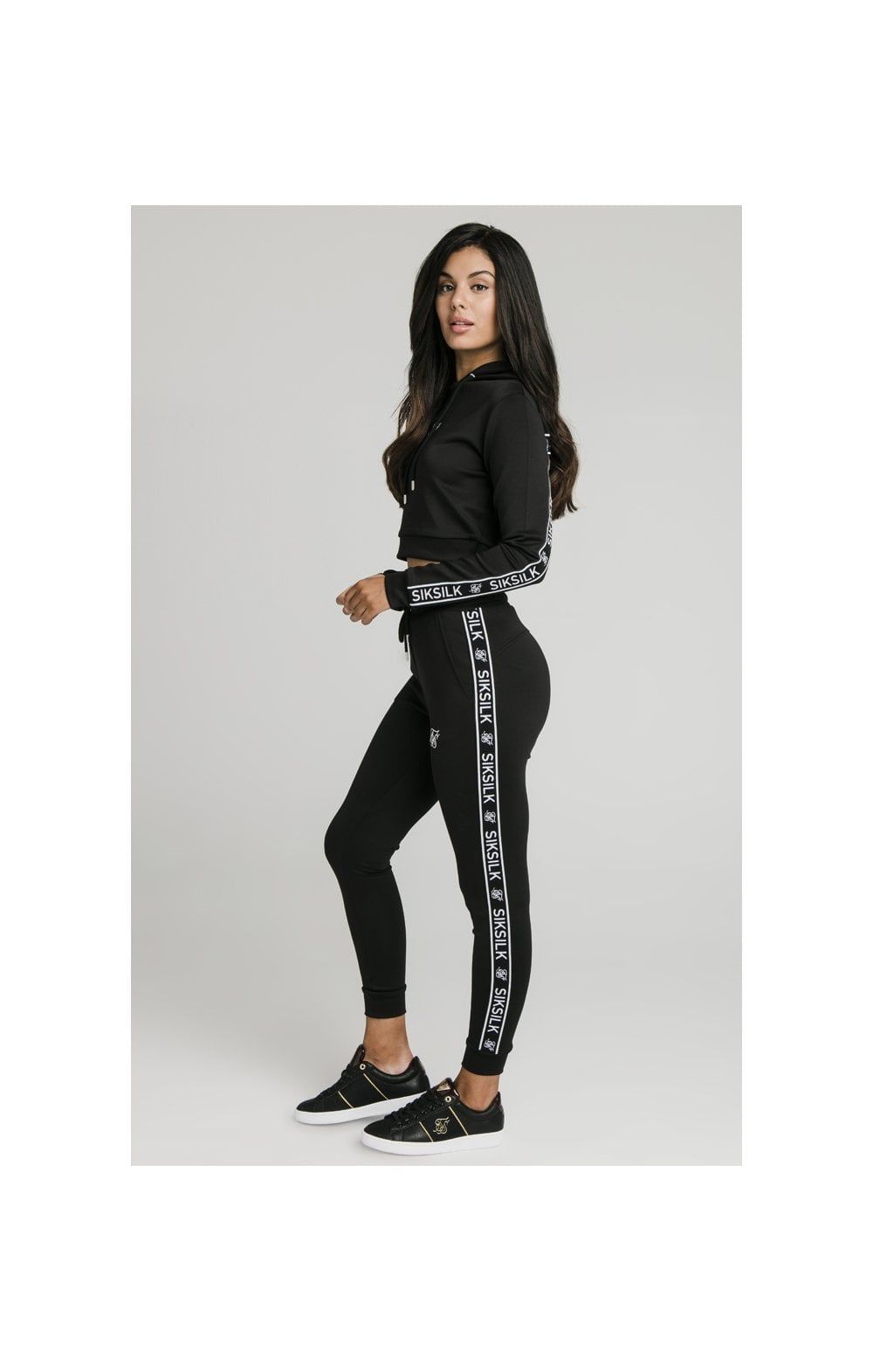SikSilk Arc Tech Cropped Track Top - Black sold by Siksilk product image thumbnail 4
