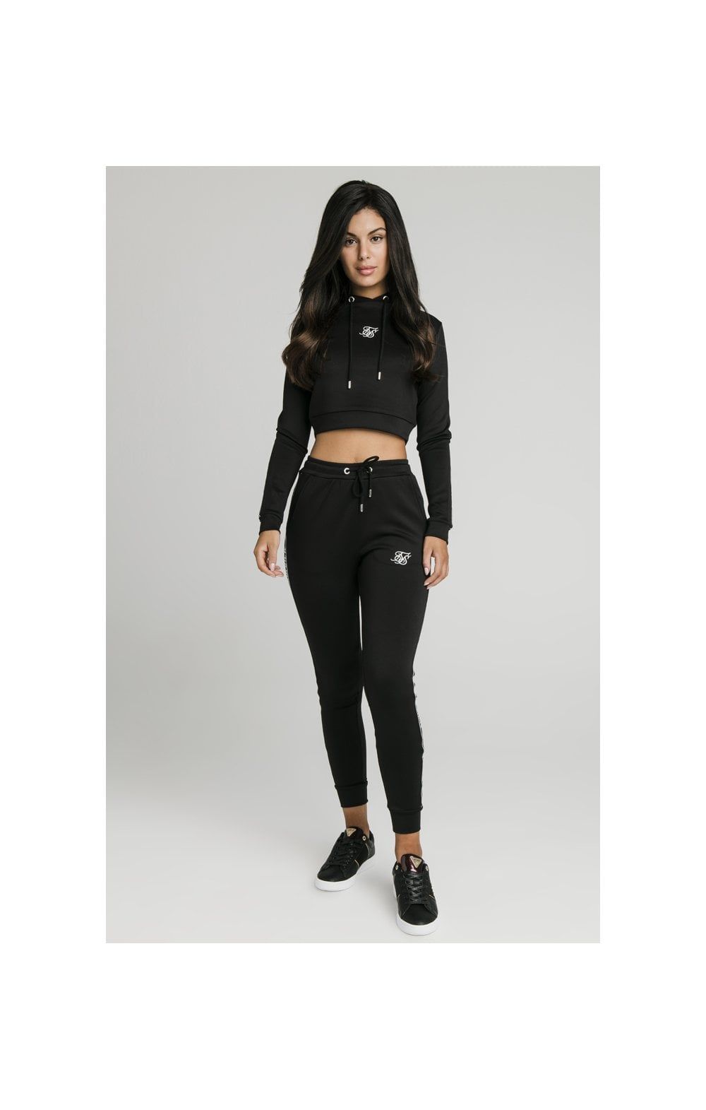 SikSilk Arc Tech Cropped Track Top - Black sold by Siksilk product image thumbnail 6