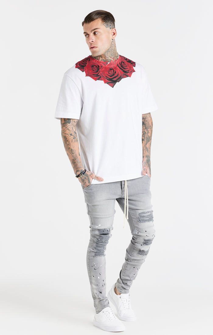 Grey Distressed Basic Cut Jean sold by Siksilk product image thumbnail 5