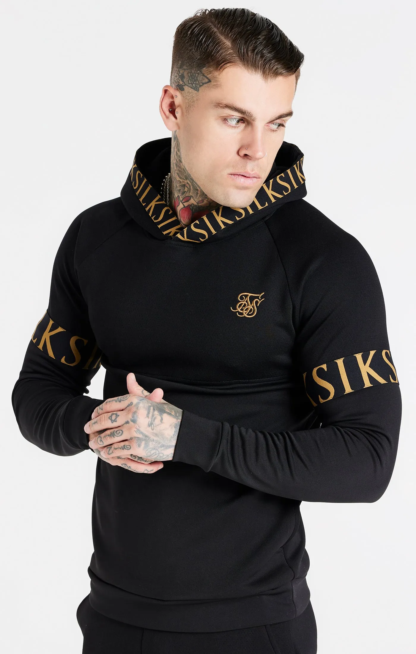 Black Dynamic Overhead Hoodie sold by Siksilk