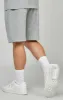 Boys Grey Essentials Fleece Short sold by Siksilk