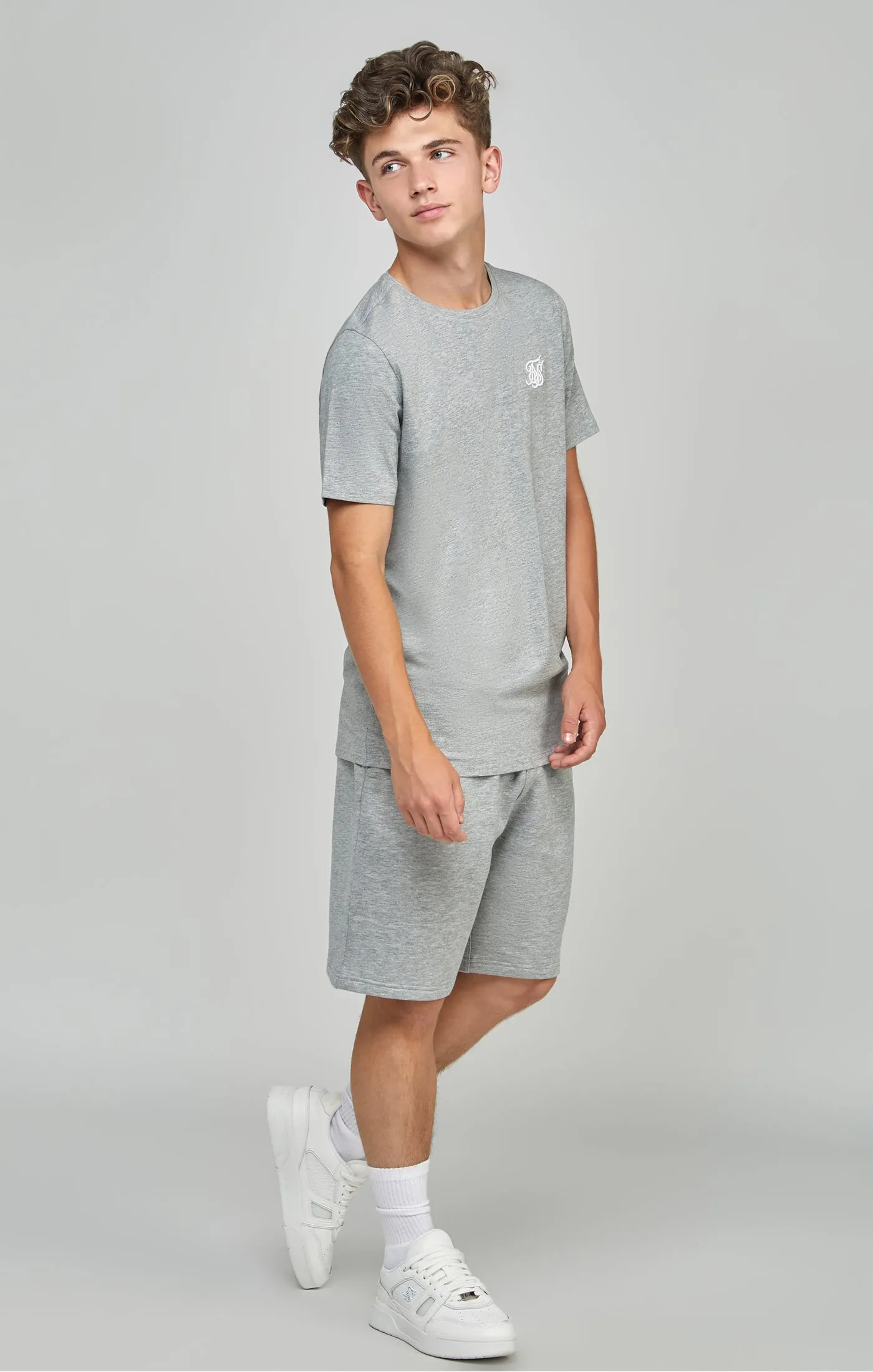 Boys Grey Essentials Fleece Short sold by Siksilk product image thumbnail 3