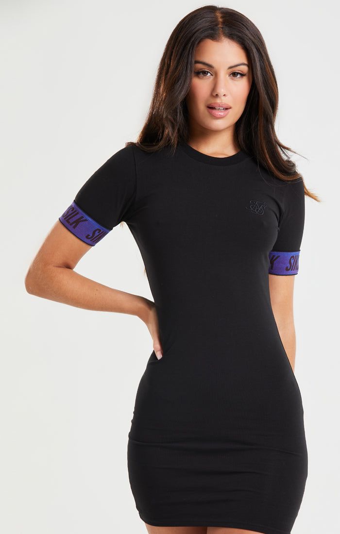 SikSilk Iridescent Bodycon Dress - Black sold by Siksilk product image thumbnail 3