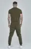 Khaki Essential Short Sleeve Muscle Fit T-Shirt sold by Siksilk