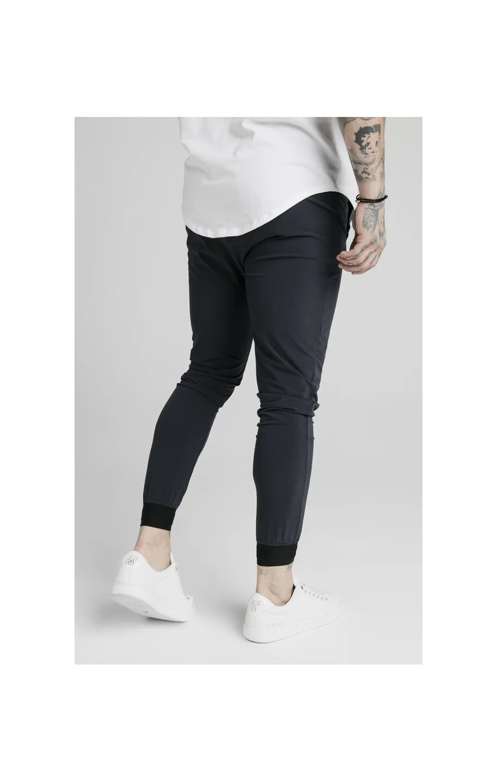 SikSilk Agility Poly Rib Track Pants - Midnight Navy sold by Siksilk product image thumbnail 2