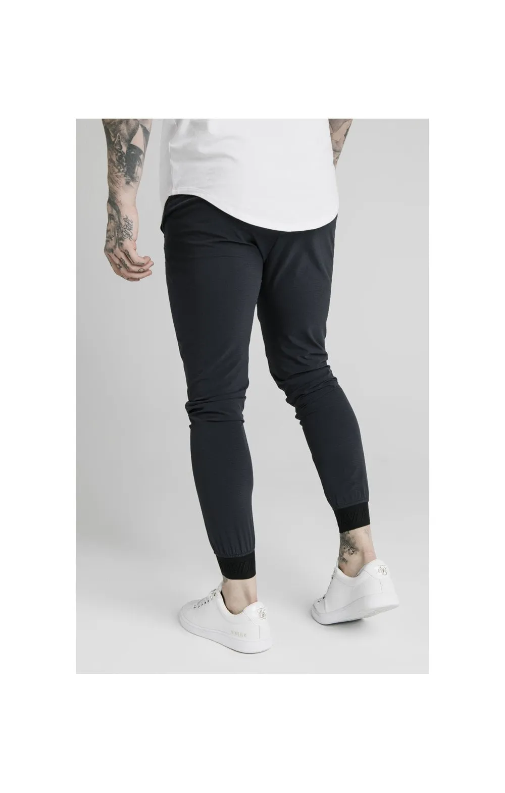 SikSilk Agility Poly Rib Track Pants - Midnight Navy sold by Siksilk product image thumbnail 3