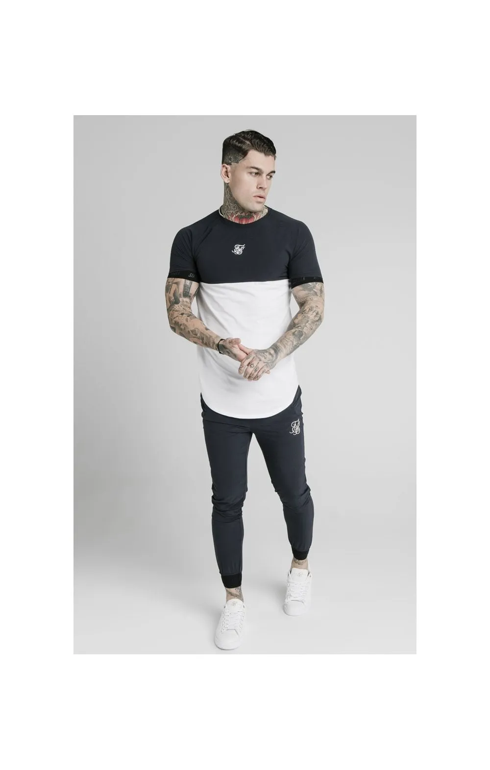 SikSilk Agility Poly Rib Track Pants - Midnight Navy sold by Siksilk product image thumbnail 4