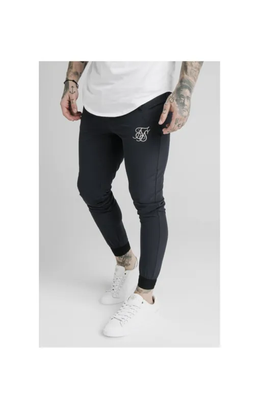 SikSilk Agility Poly Rib Track Pants - Midnight Navy sold by Siksilk