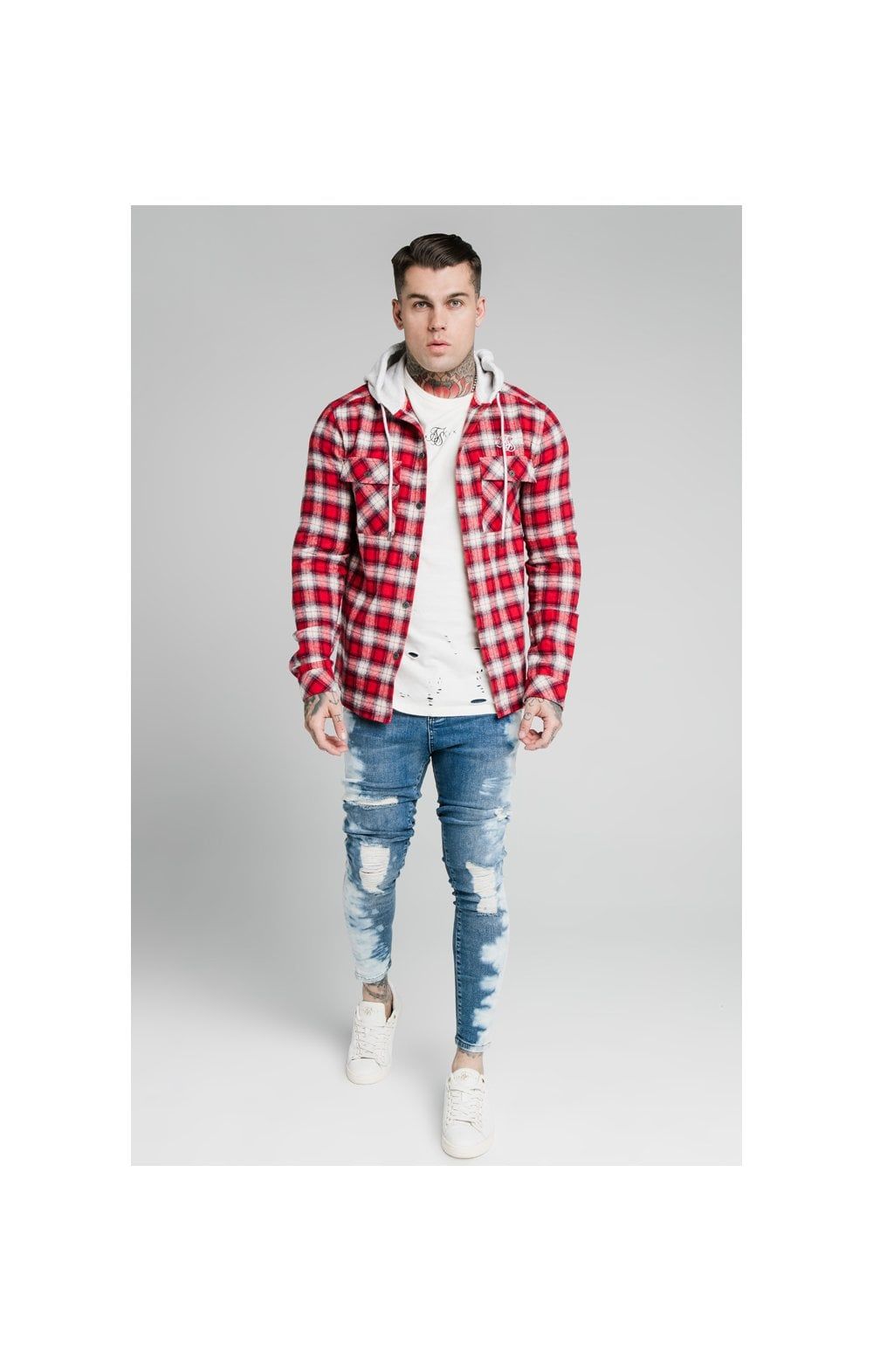 SikSilk Skinny Dip Dye Jeans - Midstone sold by Siksilk product image thumbnail 4