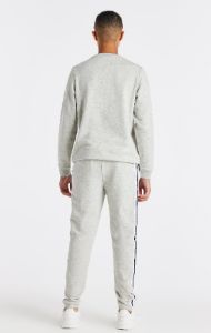 Boys Grey Marl Varsity Crew Sweatshirt sold by Siksilk