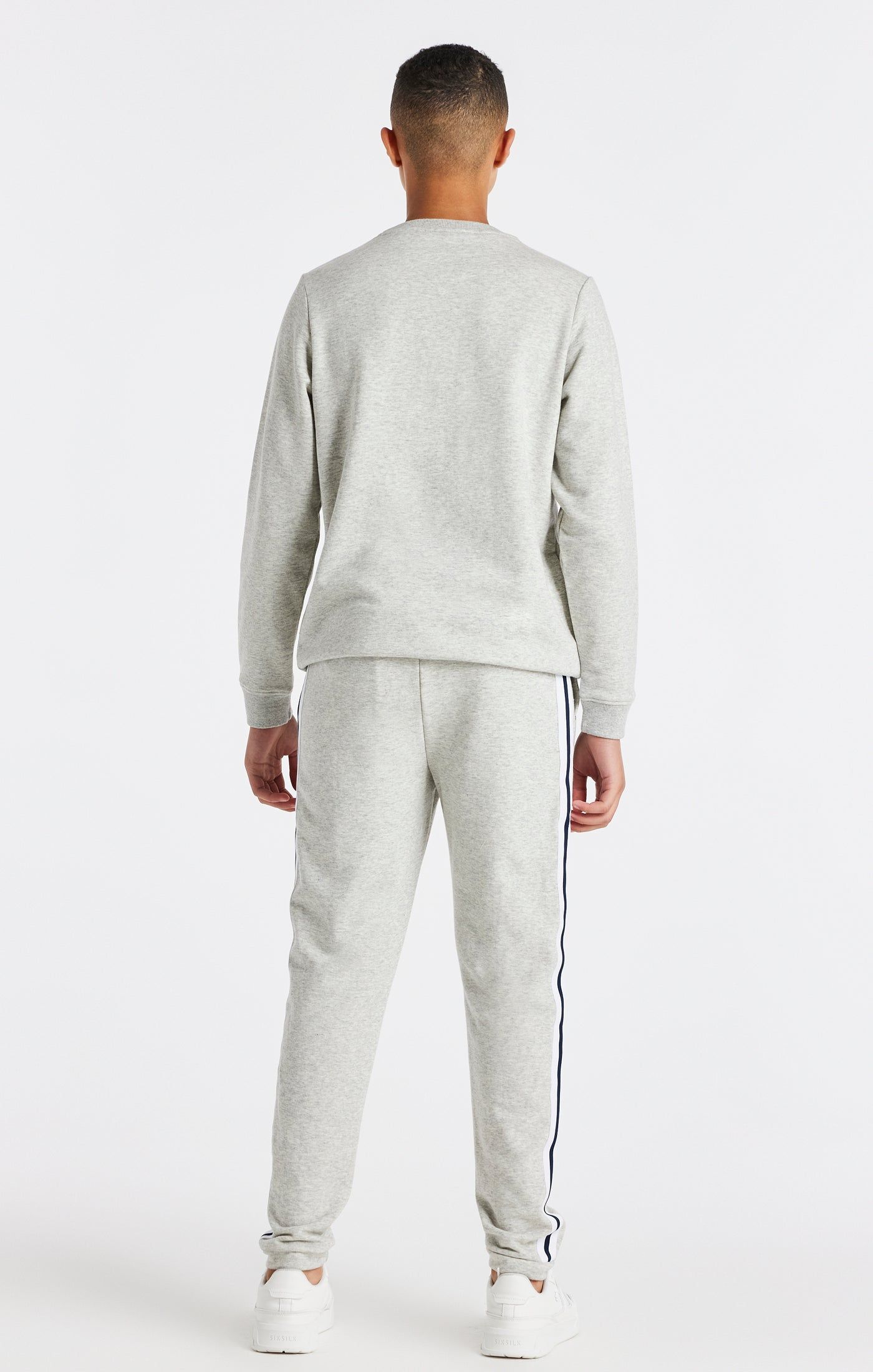 Boys Grey Marl Varsity Crew Sweatshirt sold by Siksilk product image thumbnail 5