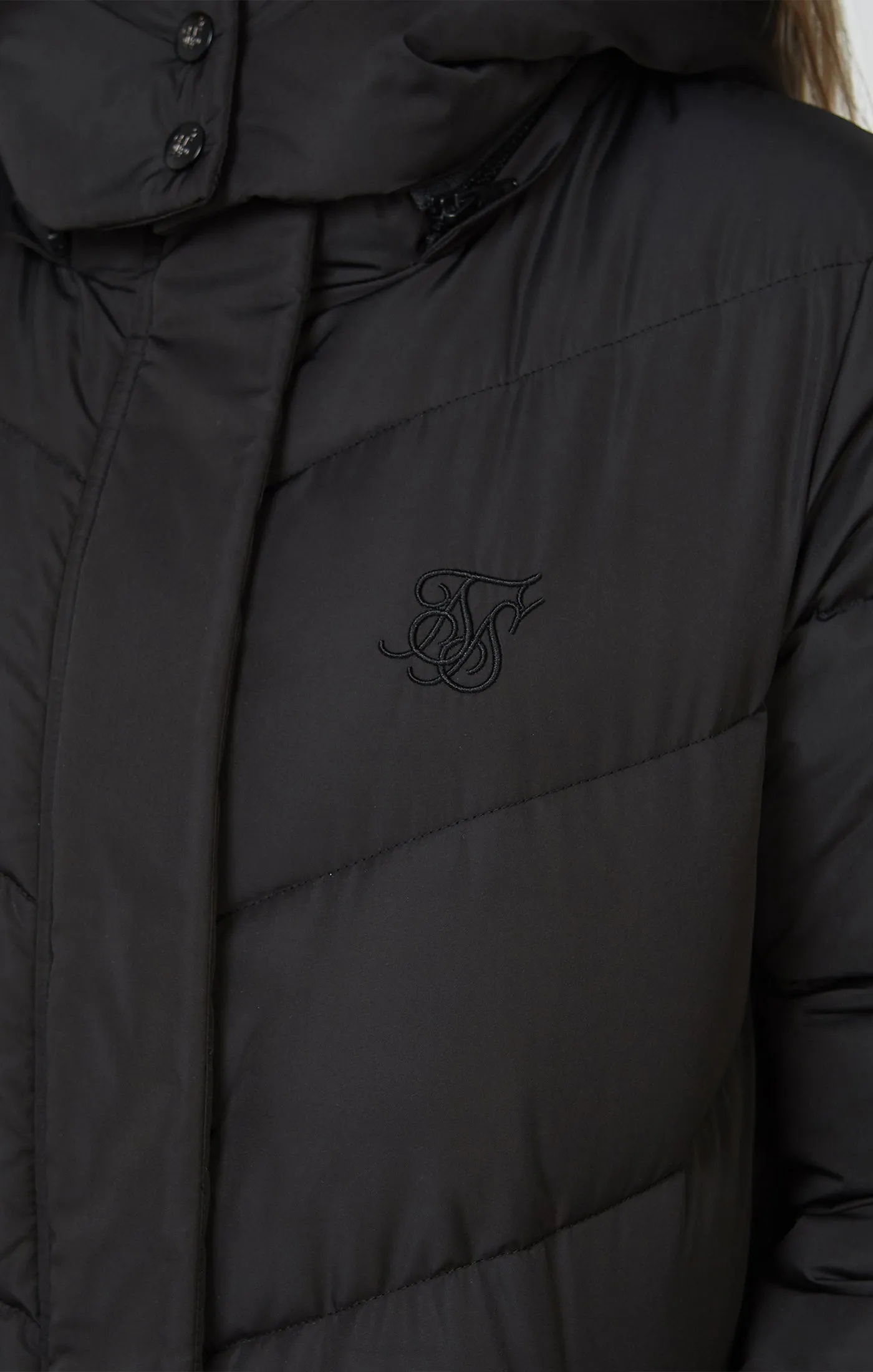 Girls Black Bubble Parka sold by Siksilk product image thumbnail 2