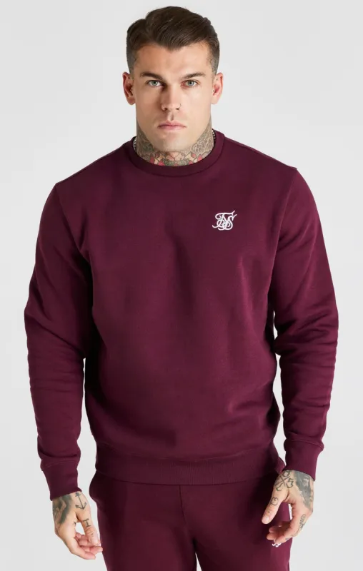 Burgundy Essential Sweatshirt sold by Siksilk