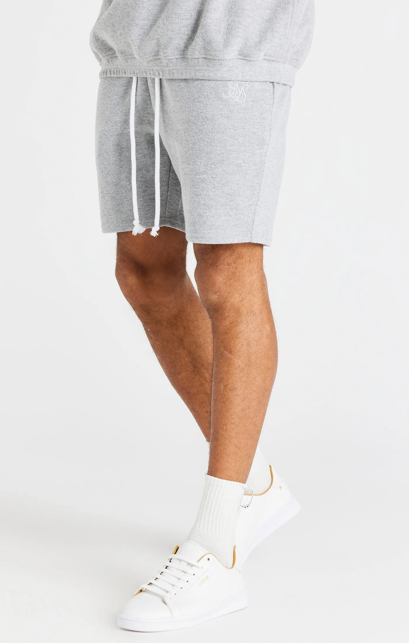 Grey Rib Relaxed Short sold by Siksilk