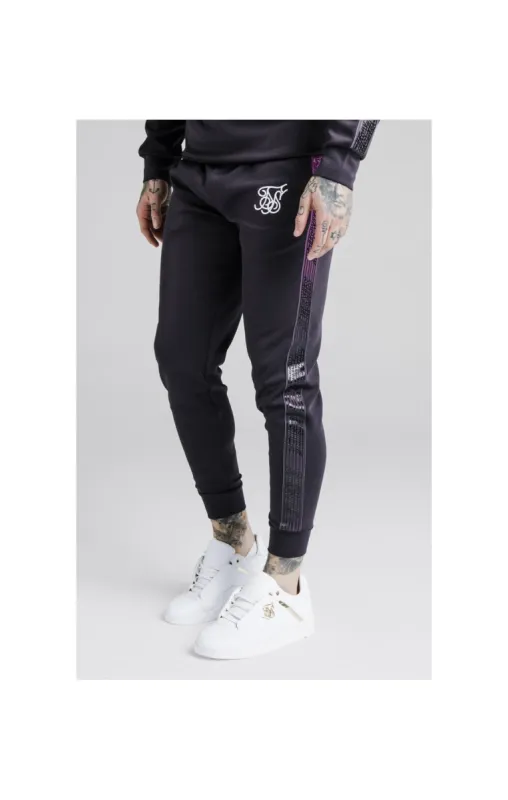 SikSilk Cuffed Cropped Fade Panel Runner Pants – Nine Iron sold by Siksilk
