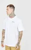 White Oversized Back Logo T-Shirt sold by Siksilk