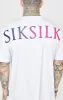 White Oversized Back Logo T-Shirt sold by Siksilk