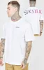 White Oversized Back Logo T-Shirt sold by Siksilk