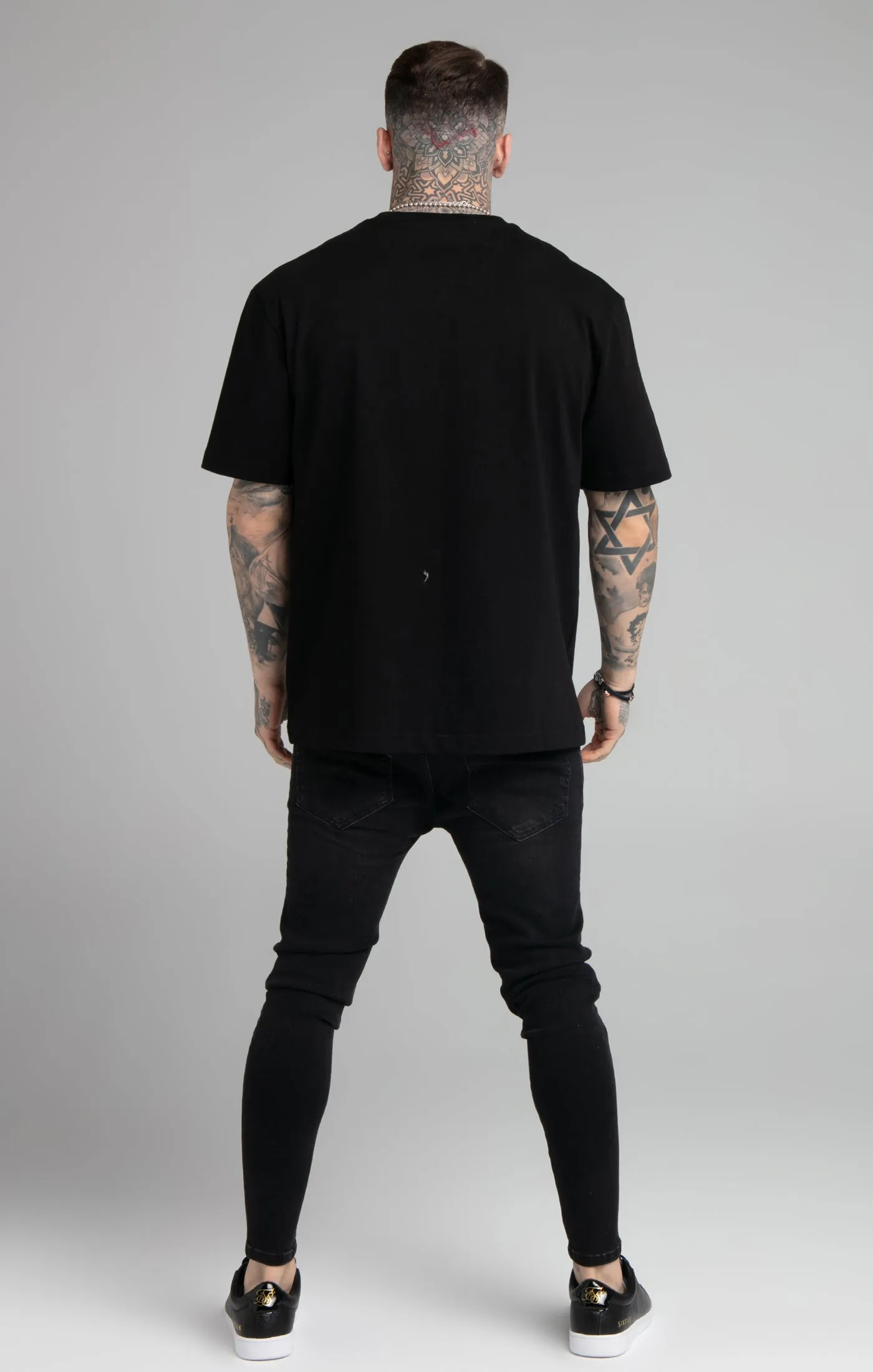 Black Relaxed Fit T-Shirt sold by Siksilk product image thumbnail 5