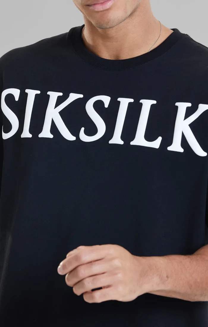 Black Relaxed Fit T-Shirt sold by Siksilk product image thumbnail 2