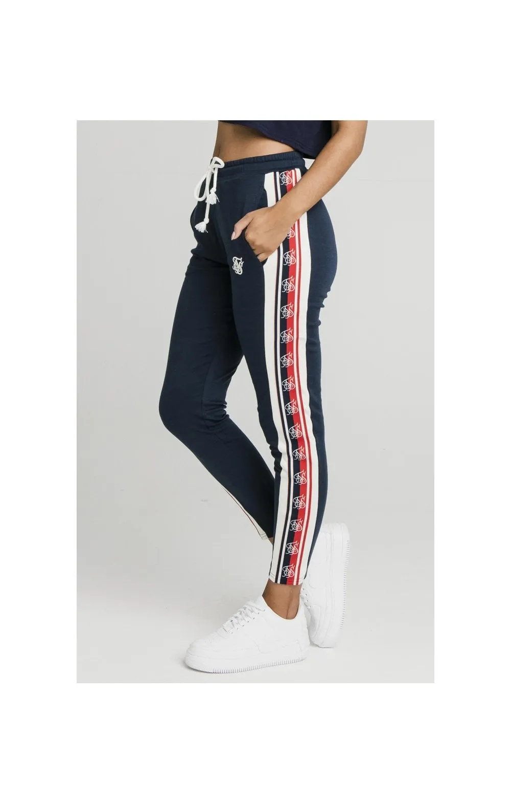 SikSilk Classic Tape Jogger - Navy sold by Siksilk