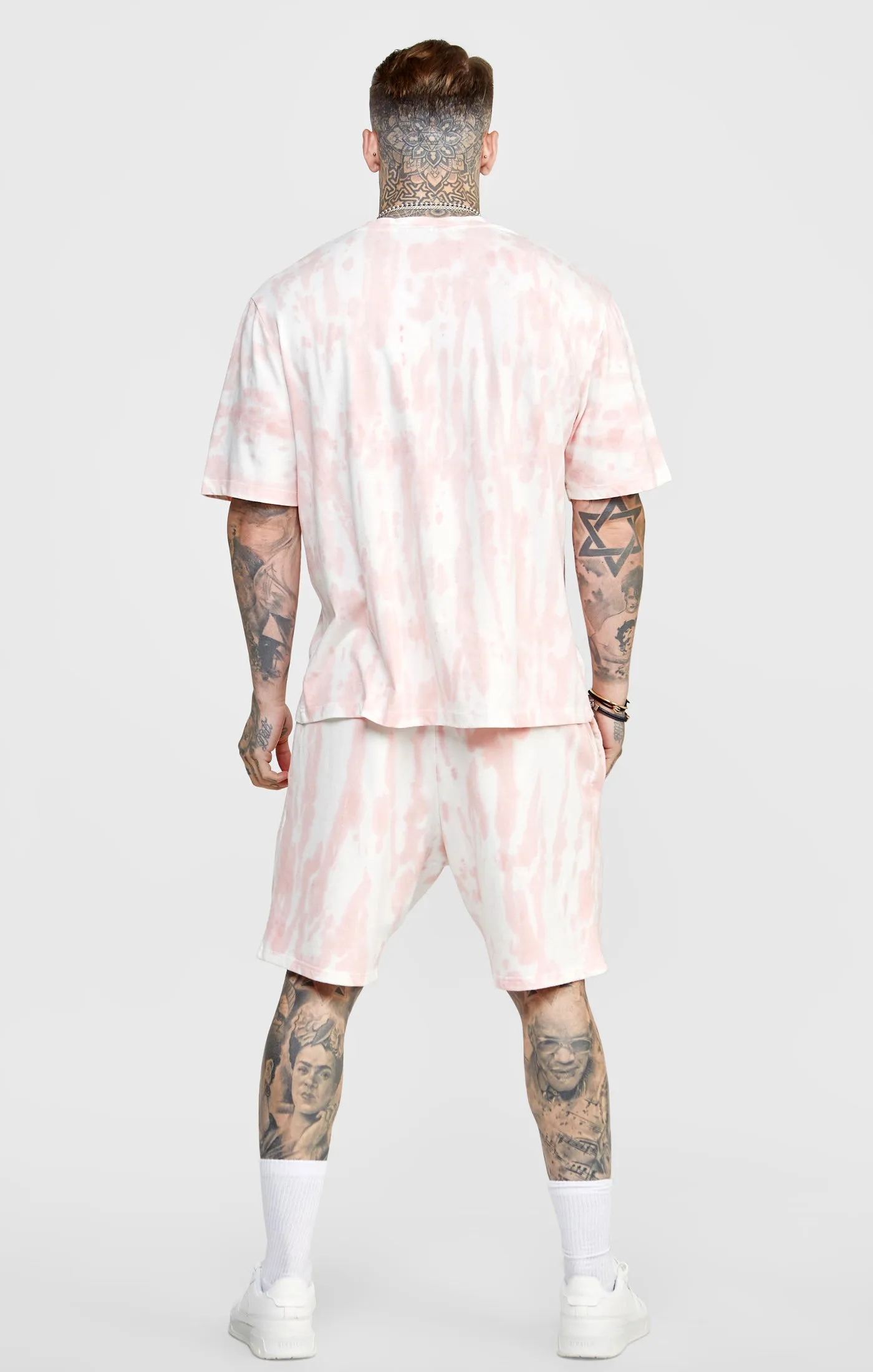 Pink Tie Dye Oversized T-Shirt sold by Siksilk product image thumbnail 5