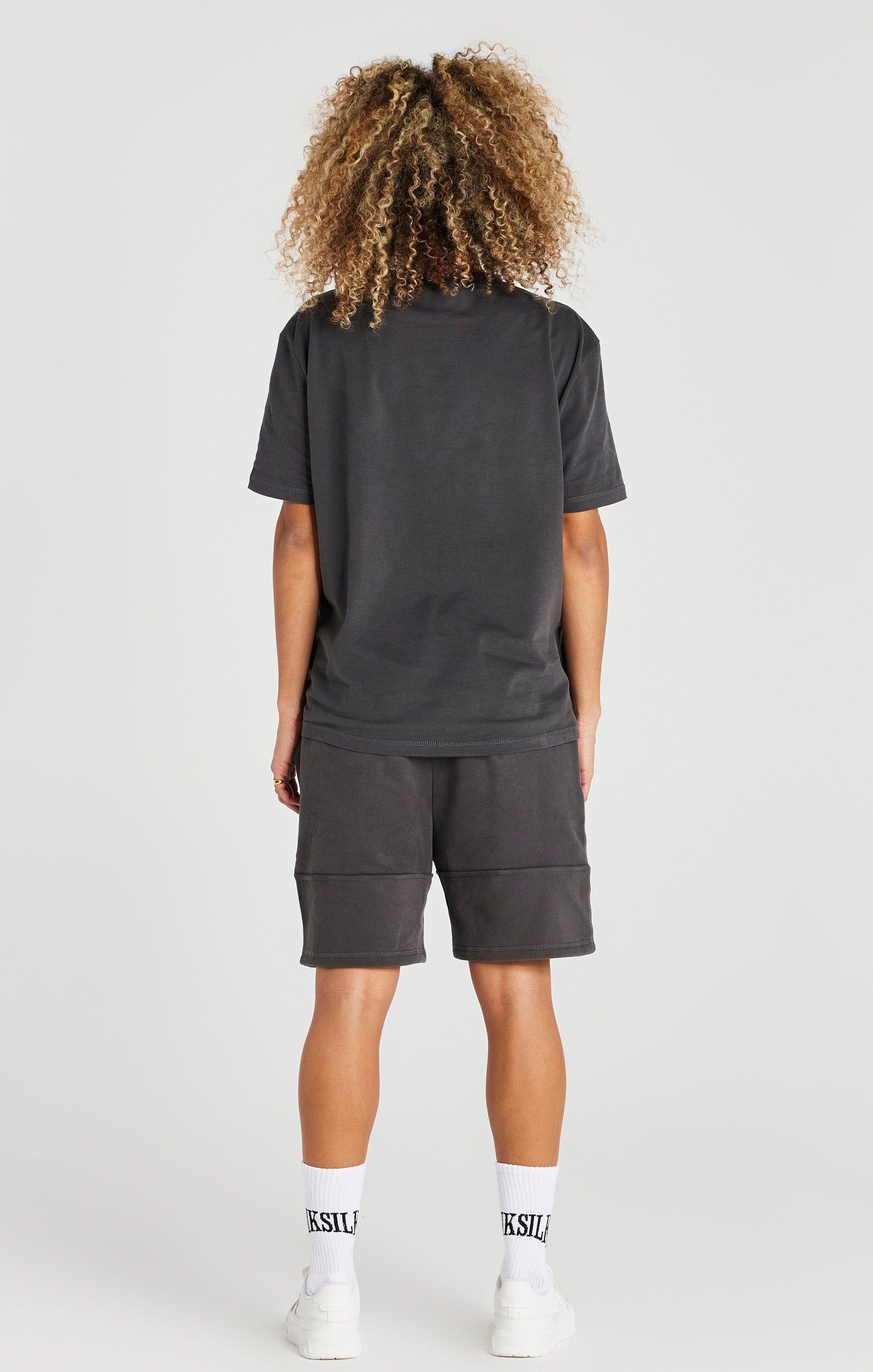 Black Embossed Relaxed Fit T-Shirt sold by Siksilk product image thumbnail 5