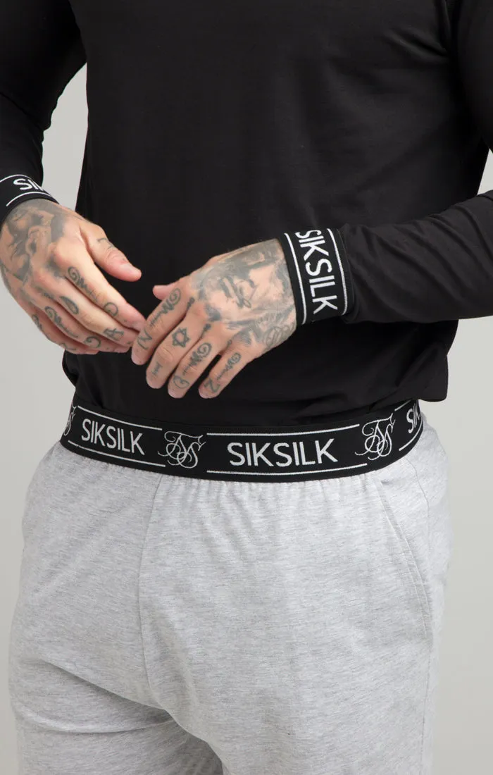 Black Long Sleeve T-Shirt sold by Siksilk product image thumbnail 4
