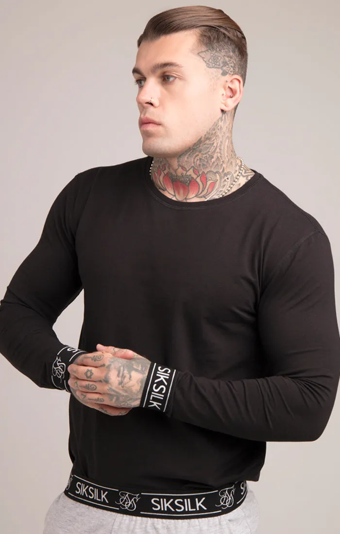 Black Long Sleeve T-Shirt sold by Siksilk