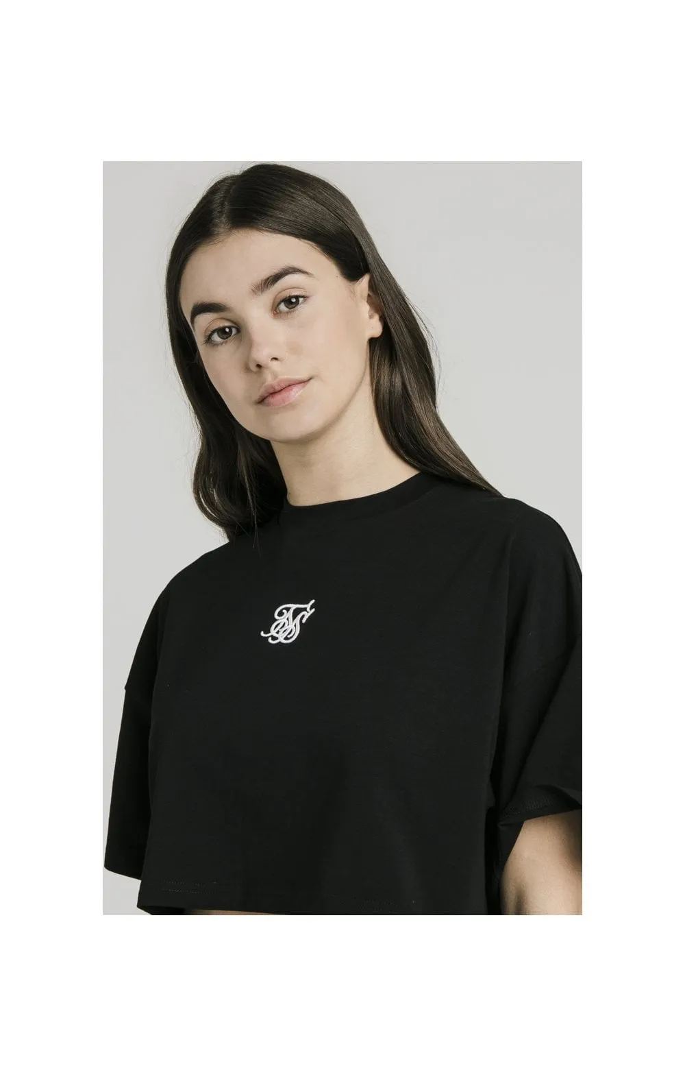 SikSilk Oversize Crop Tee - Black sold by Siksilk product image thumbnail 2