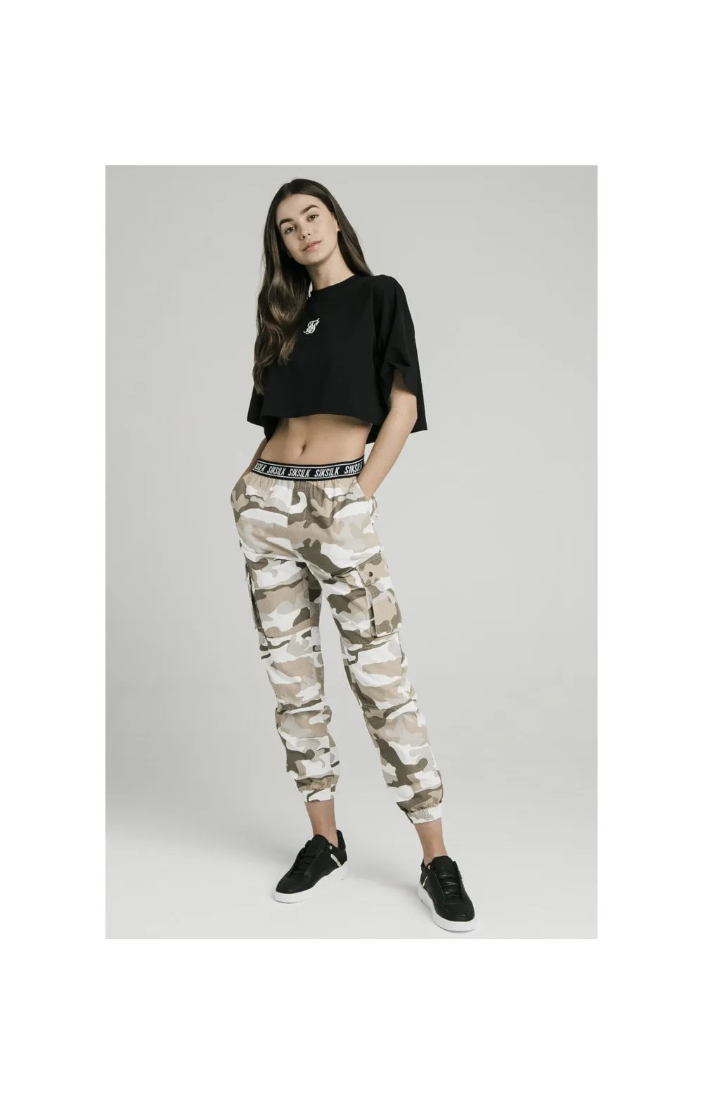 SikSilk Oversize Crop Tee - Black sold by Siksilk product image thumbnail 3