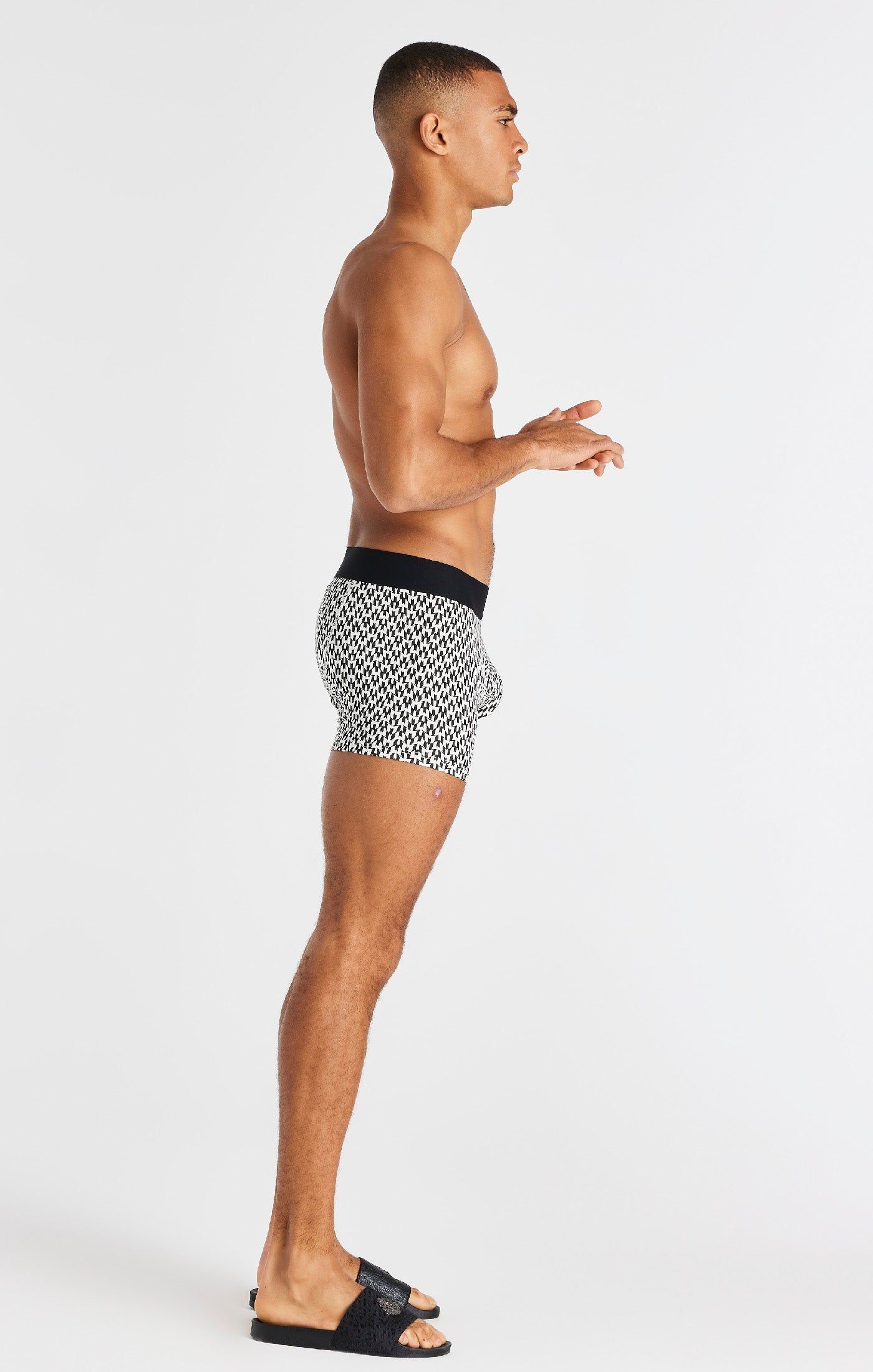 Black, Grey And Pink Aop 3 Pack Boxers sold by Siksilk product image thumbnail 18