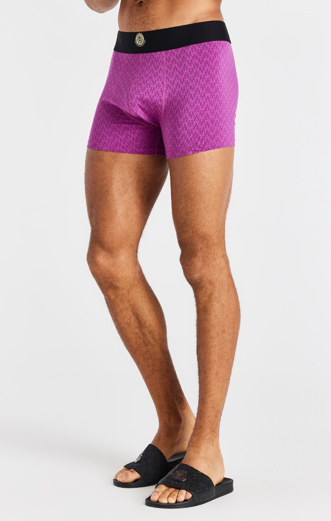 Black, Grey And Pink Aop 3 Pack Boxers sold by Siksilk product image thumbnail 3