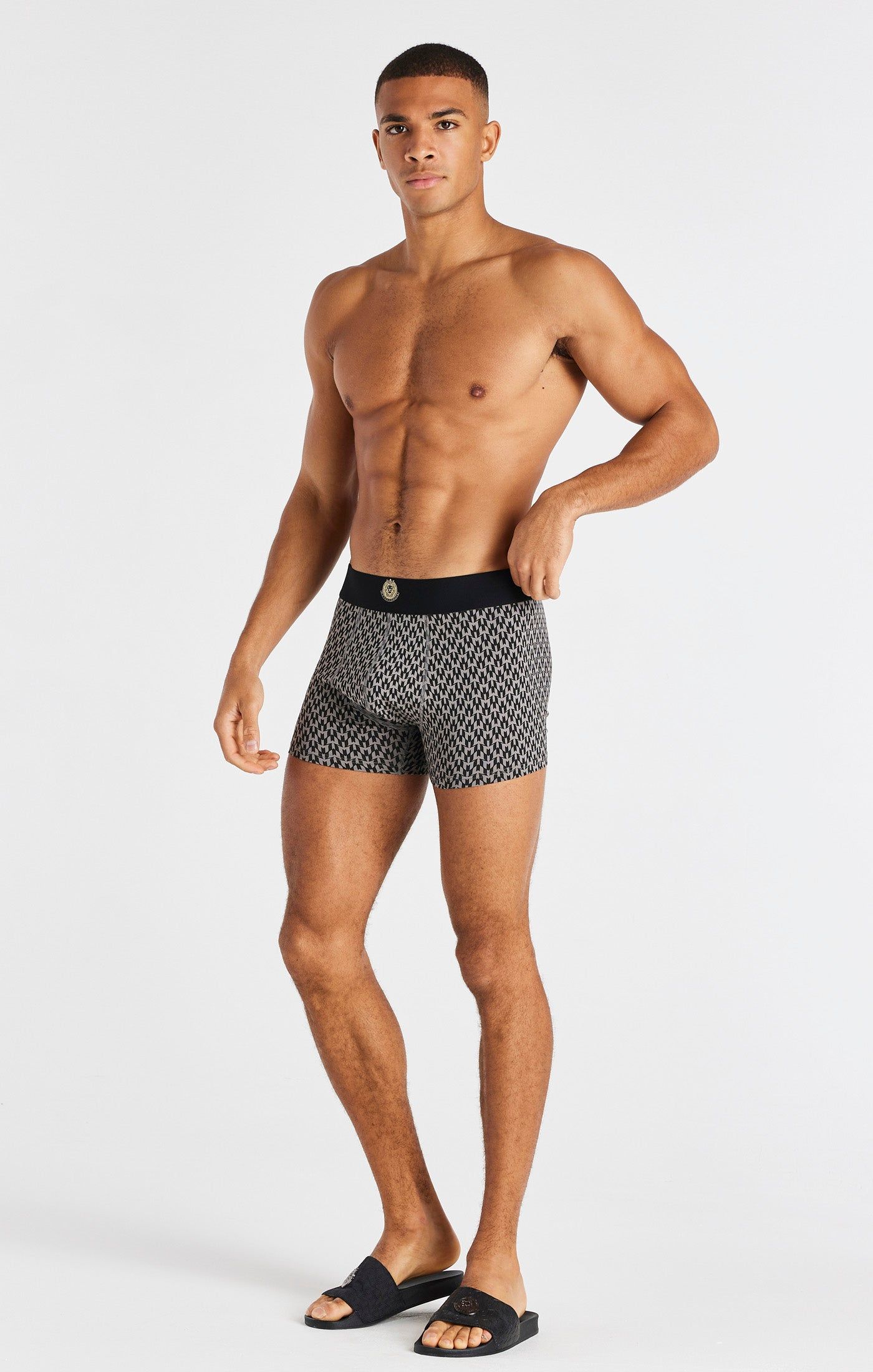 Black, Grey And Pink Aop 3 Pack Boxers sold by Siksilk product image thumbnail 13
