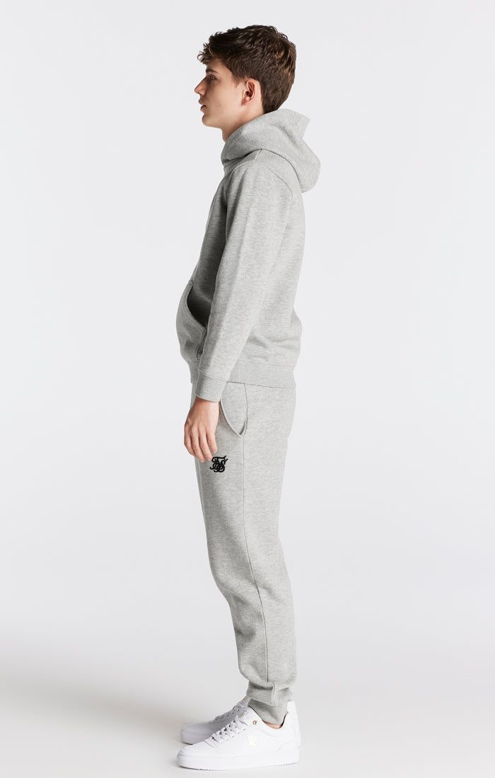 Boys Grey Marl Essentials Overhead Hoodie sold by Siksilk product image thumbnail 6