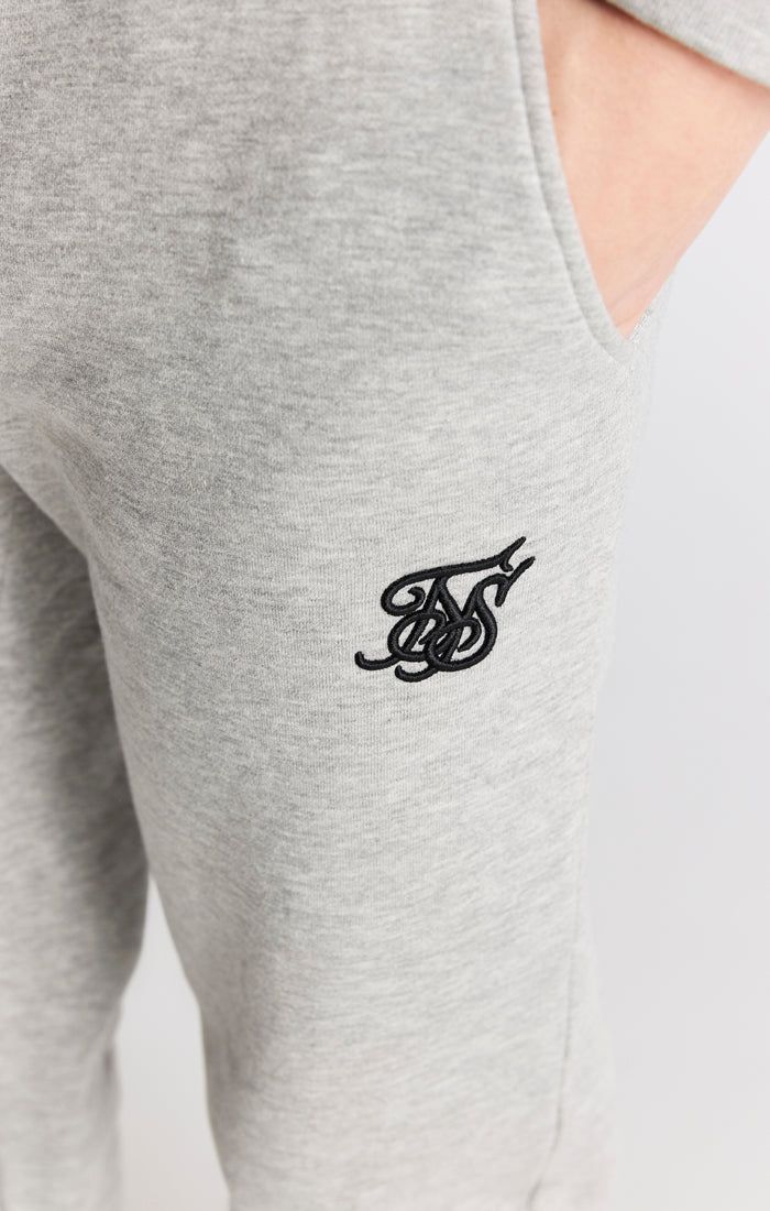 Boys Grey Marl Essentials Overhead Hoodie sold by Siksilk product image thumbnail 8