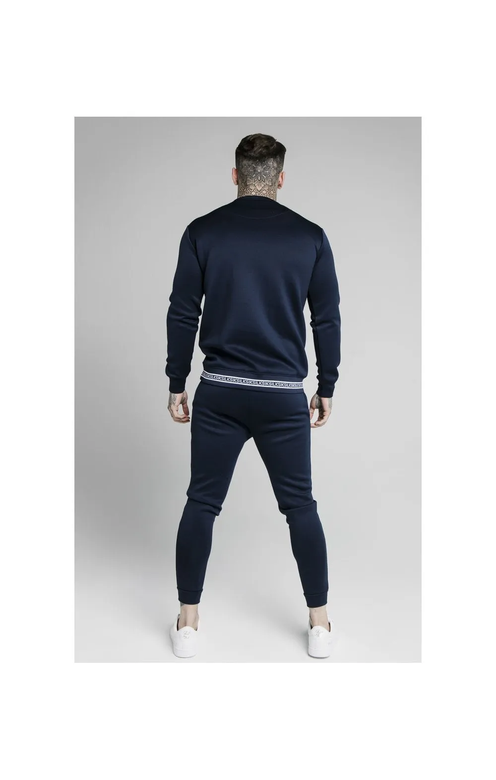 SikSilk Element Crew Sweat - Navy & White sold by Siksilk product image thumbnail 5