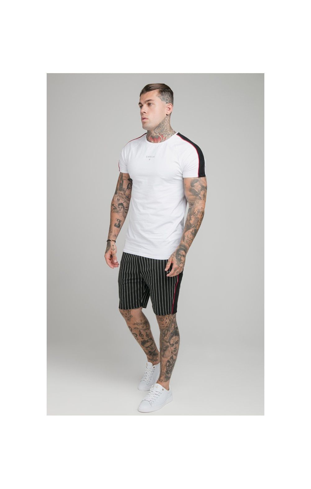 SikSilk Imperial Raglan Gym Tee - White sold by Siksilk product image thumbnail 5
