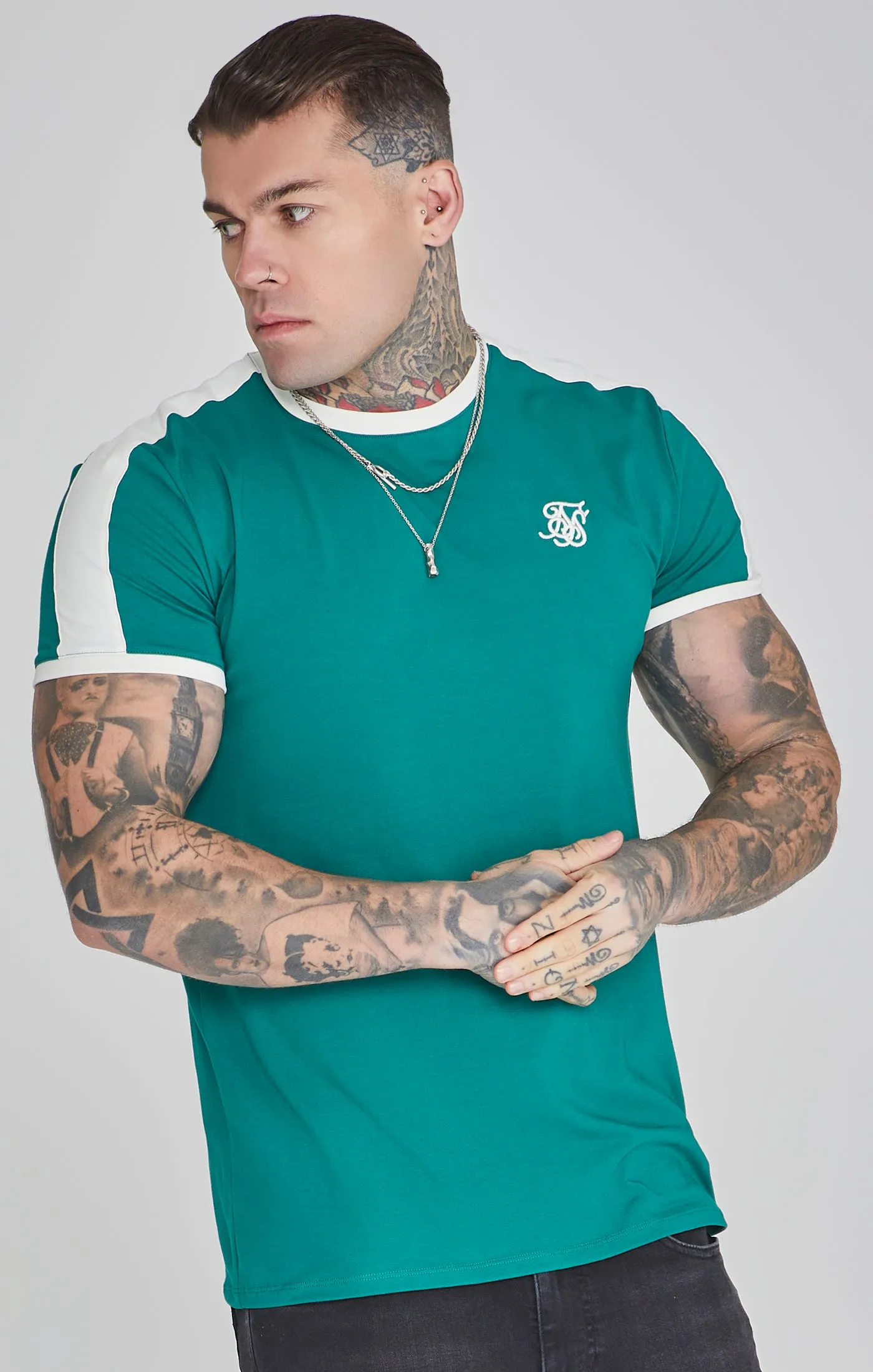 Green Ringer T-Shirt sold by Siksilk