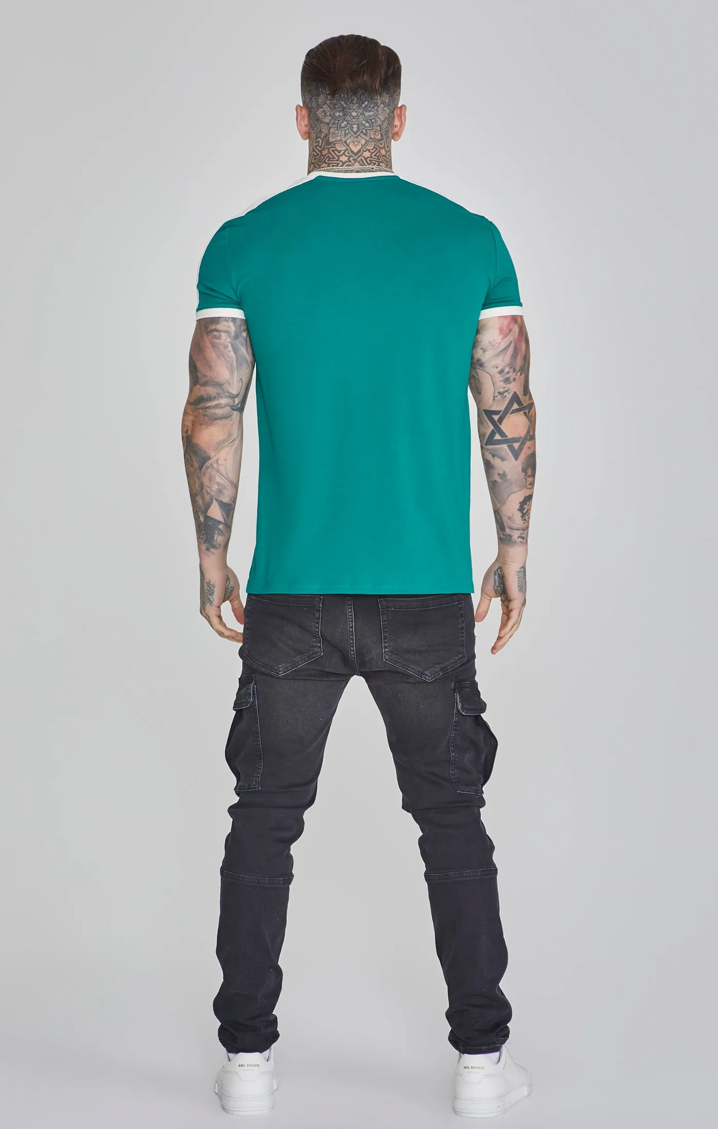 Green Ringer T-Shirt sold by Siksilk product image thumbnail 5