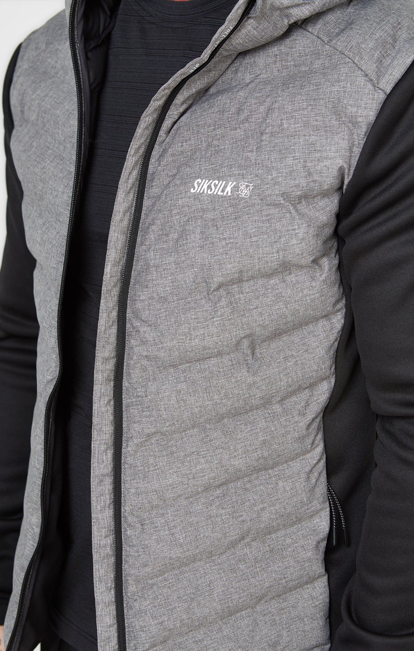 Black Sports Zip-Thru Jacket sold by Siksilk product image thumbnail 2