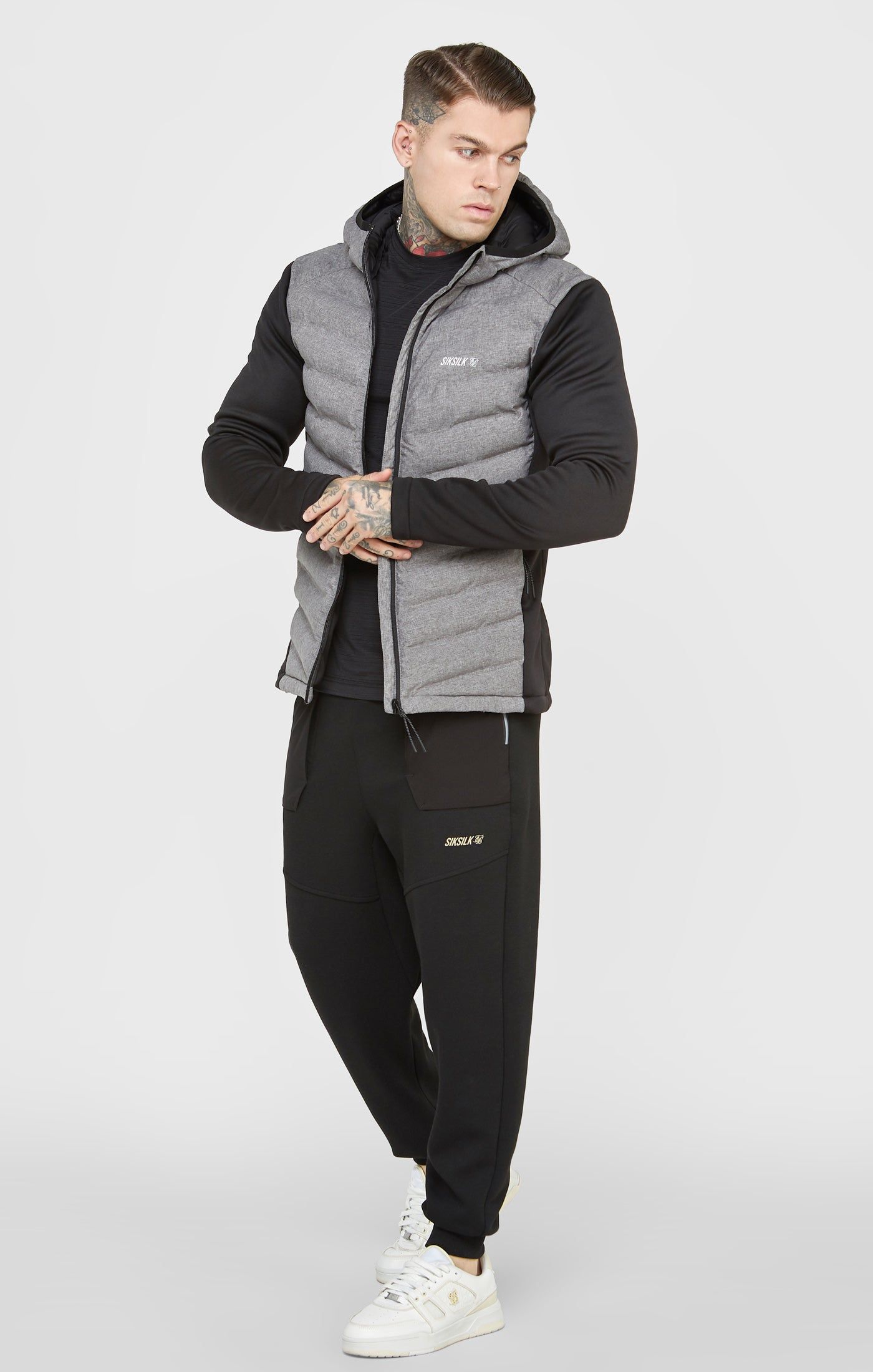 Black Sports Zip-Thru Jacket sold by Siksilk product image thumbnail 3