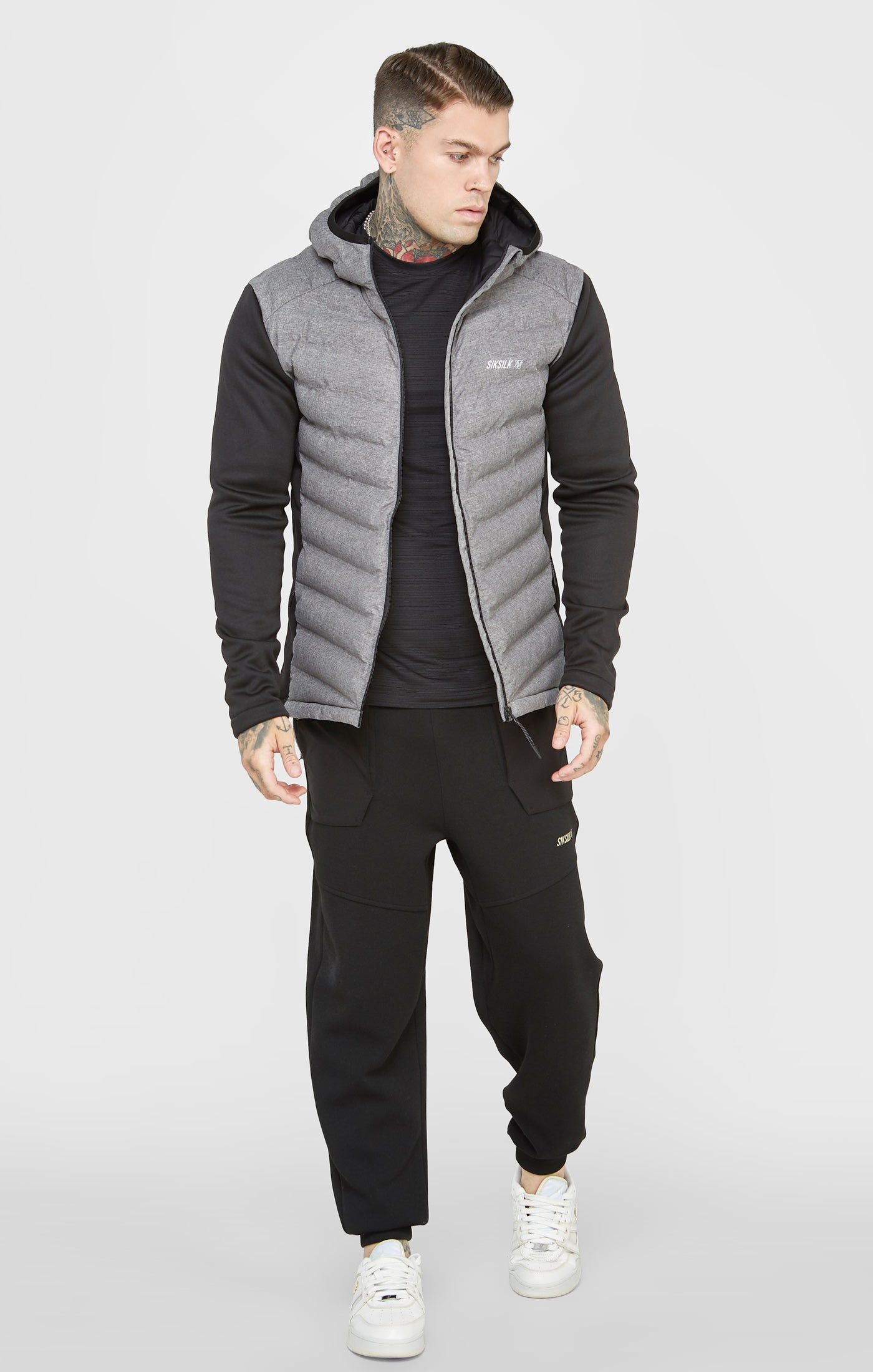 Black Sports Zip-Thru Jacket sold by Siksilk product image thumbnail 4