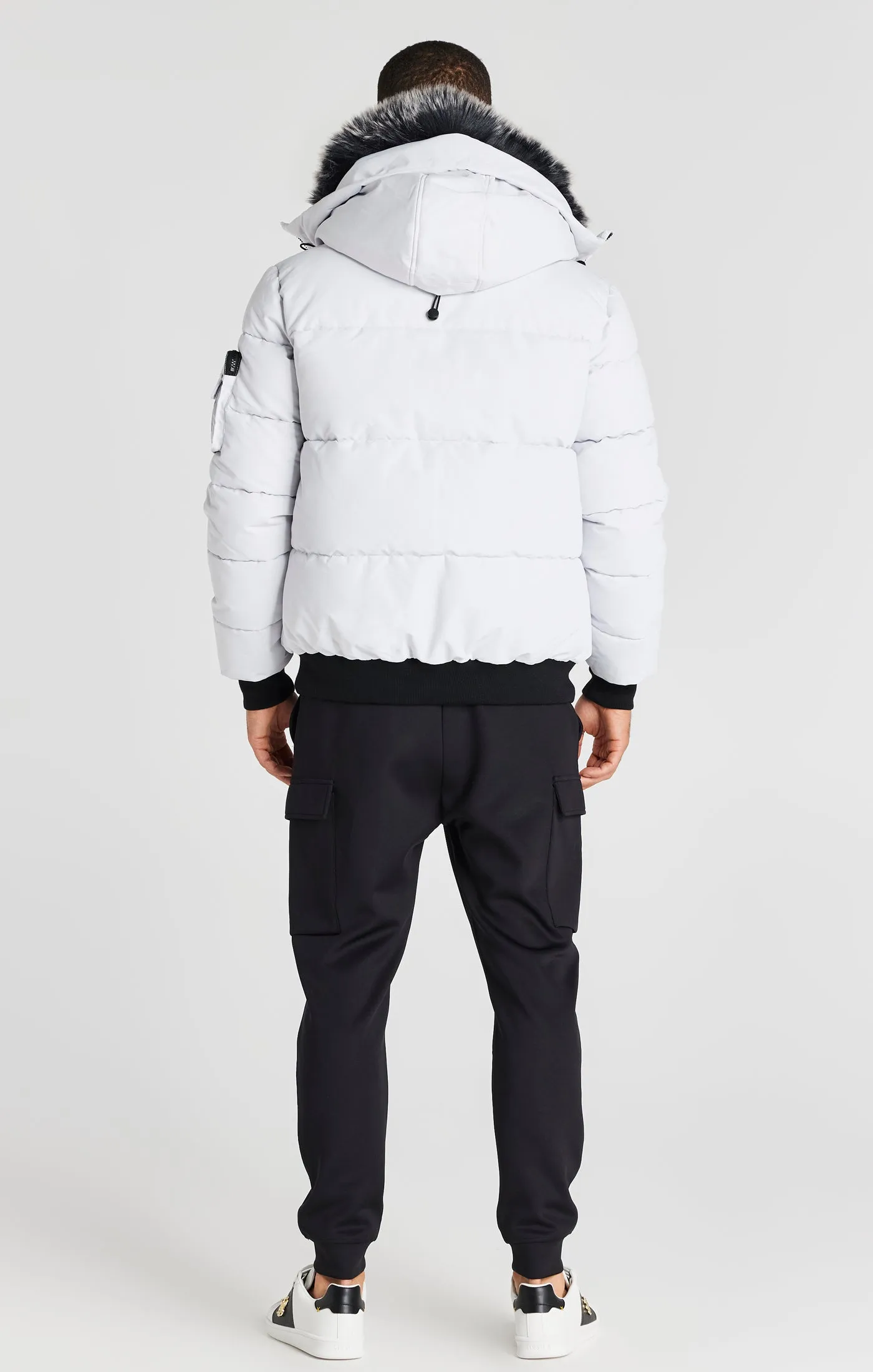 Grey Bomber Jacket sold by Siksilk product image thumbnail 5